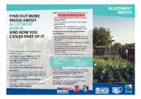 Allotment Watch Trifold Leaflet July 2019