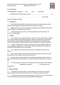 New Tenancy Agreement
