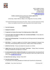 APM 260309 Agenda