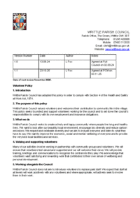 Volunteer Policy
