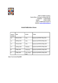 Model Publication Scheme WPC