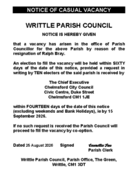 Notice of vacancy template